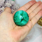 Natural Malachite From Congo Sphere on Stand 140g