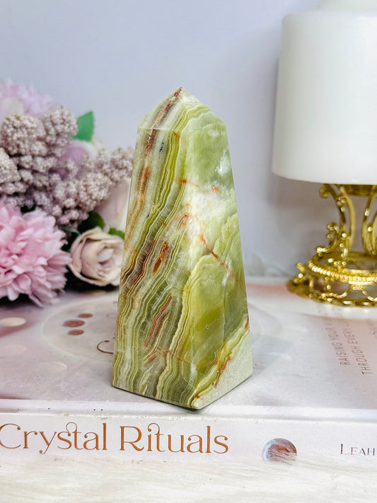Green Onyx Chunky Tower | Obelisk 11cm