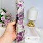 Large Pink Tourmaline Tower 25cm