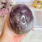 Huge 991gram High Grade Amethyst Carved Skull with Rainbows