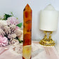 Carnelian Druzy Tower 16cm