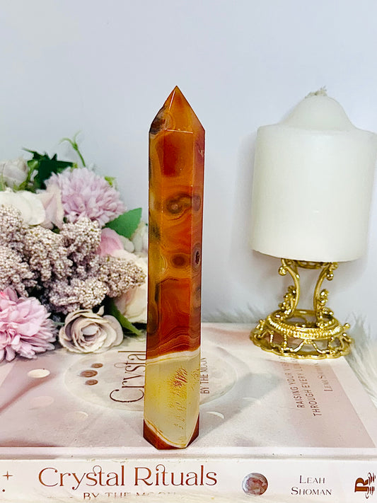 Carnelian Druzy Tower 16cm