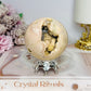 Large Druzy Pink Amethyst Sphere on Stand 414g