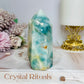 Sky Blue Quartz Chunky Tower 10cm