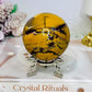 Large Mookaite Jasper Sphere on Stand 412g