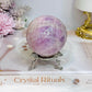 Large Kunzite Sphere on Stand 398g