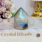 Gorgeous 6cm Angel Aura Druzy Agate Cylinder | Tower