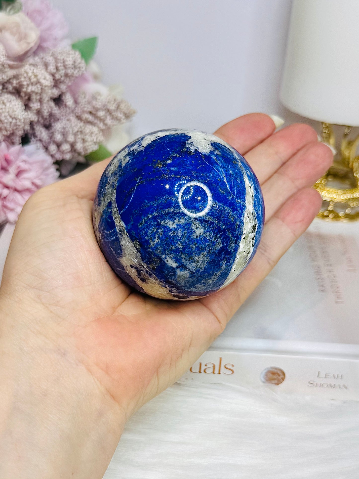 Large Lapis Lazuli Sphere on Stand 437g