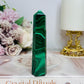 AAA High Grade Natural Malachite Tower From Congo 10.5cm