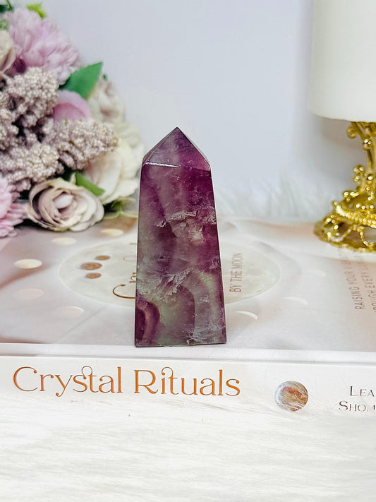 Purple Fluorite Tower 7.5cm