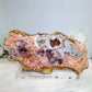 High Grade Pink Amethyst Druzy Slab on Stand 1.2KG 27.5cm