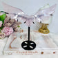 Rose Quartz Heart & Wings On Stand H 17cm x L 19cm