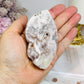 Flower Agate Carved Rose on Stand 8.5cm