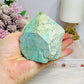 A Rare Stone ~ Chunky Natural Inca Turquoise Carved Freeform | Tower 8cm 334g