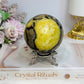 Large Septarian Sphere on Stand 506g
