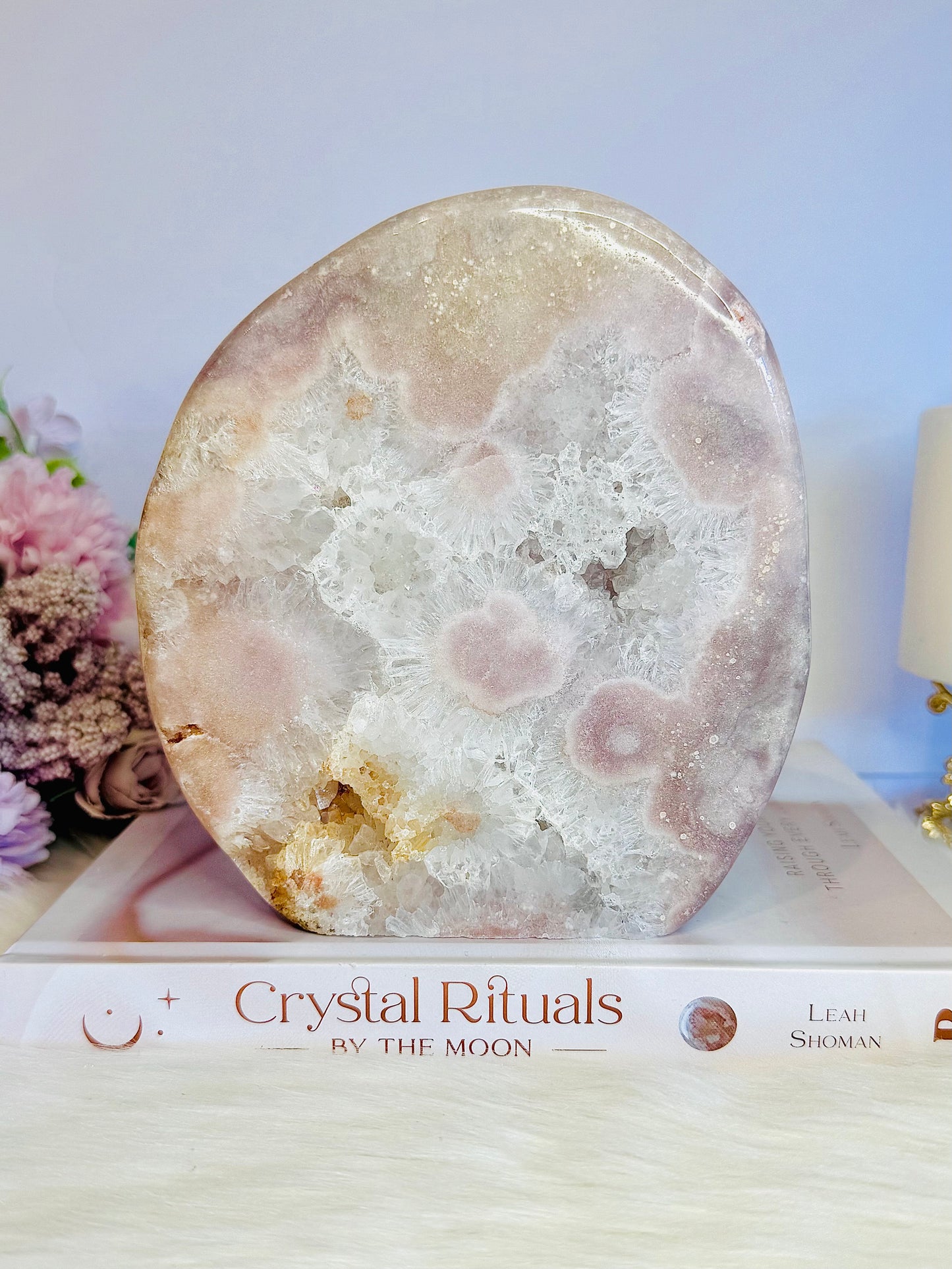 Classy & Fabulous Large 15cm 1.05KG Druzy Pink Amethyst Slab | Freeform From Brazil