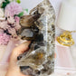 Smokey Quartz Cluster Tower 15cm 801g From Brazil (Points inconsistent not broken)