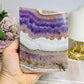 Natural Crazy Lace Amethyst Slab 13cm