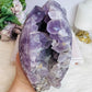 Huge Amethyst Druzy Carved Skull 18.5cm 2.46KG