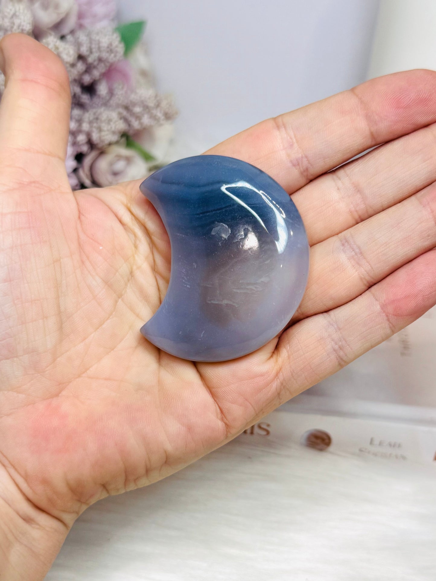 Druzy Agate Moon 5.5cm
