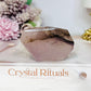Natural Rose Quartz Freeform with Fern Tree Dentrictic Inclusions 7.5cm