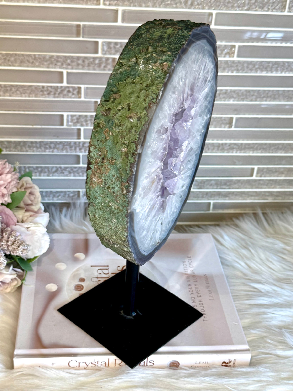 Statement Piece ~ Large Amethyst Portal on Swivel Stand 2.27KG 28cm