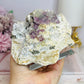 ✨ A Collectors Piece ✨ Natural Cubed Fluorite On Matrix Specimen From Mexico 703grams ~ Specimen is on Glass Stand
