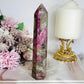 Stunning Natural Pink Tourmaline Carved Tower 15cm