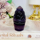 Purple Fluorite Carved Ice Cream 7cm