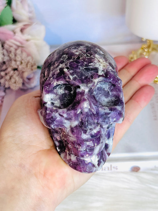 Large Lepidolite | Purple Mica High Grade Skull 694g