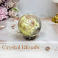 Peach Blossom Tourmaline Sphere On Stand 190g