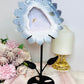 Druzy Agate X Amethyst Large Flower On Stand 24cm
