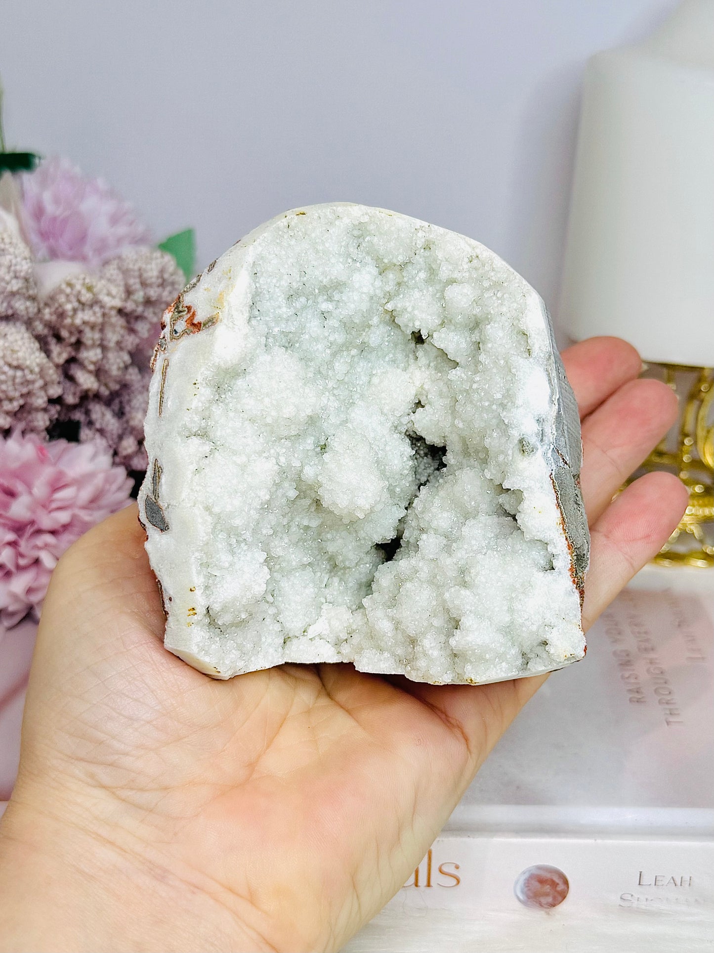 Large Moroccan Quartz Base Cut Cluster 322g