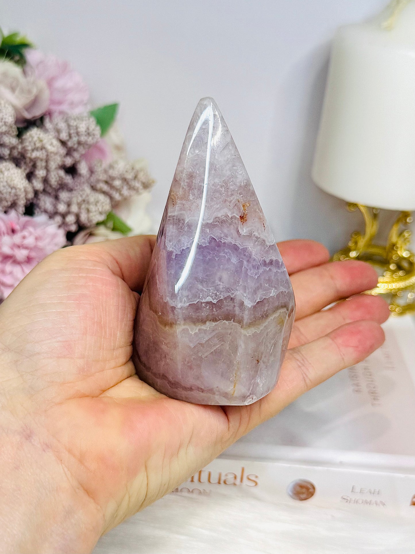 Natural Large Crazy Lace Amethyst Polished Freeform 9.5cm
