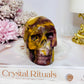 Mookaite Jasper Carved Skull 8.5cm 431g