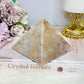 Large Pink Amethyst Pyramid with Druzy On One Corner 516g