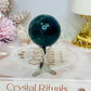 Blue Fluorite Sphere on Stand 131g