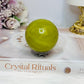 Natural Green Opal Sphere on Stand 199g
