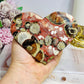 Large Money Agate Heart on Stand 12cm