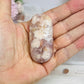 Pink Amethyst Druzy Palm Stone (stand is display only)