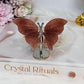 Strawberry Quartz Butterfly 6cm