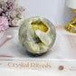 Druzy Agate Sphere on Stand 376g