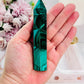 Emotional Healing ~ Absolutely Divine Tall 12cm AAA High Grade Natural Malachite Tower From Congo Simply Spectacular!!