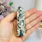 Sakura Agate | Green Flower Tower 9cm