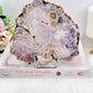 ⚜️ SALE ⚜️ Classy & Fab Druzy Pink Amethyst Slab 784grams From Brazil On Stand