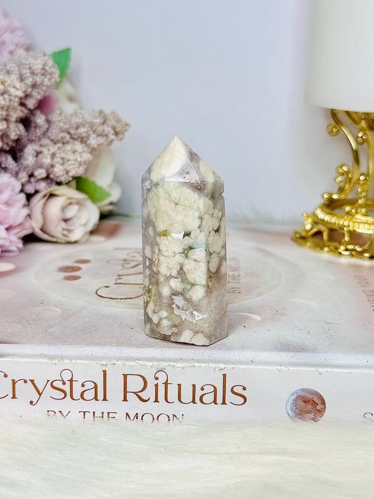 Flower Agate Tower 6.5cm