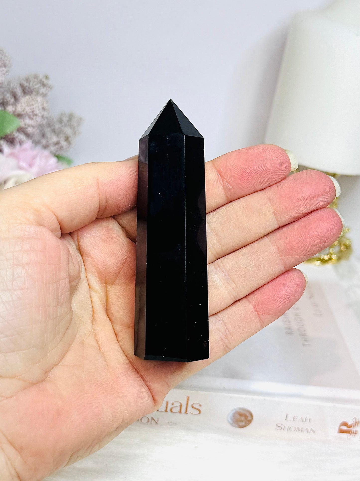 Black Obsidian Tower 9cm
