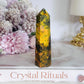 Focus On Your Goals ~ Beautiful Realgar Crystal Tower 8cm
