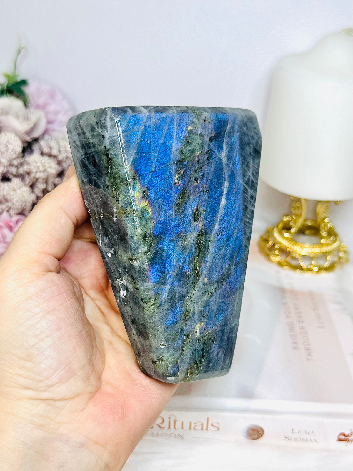 Large Labradorite Freeform 12cm 613g ~ Reduced as damage & chip on side
