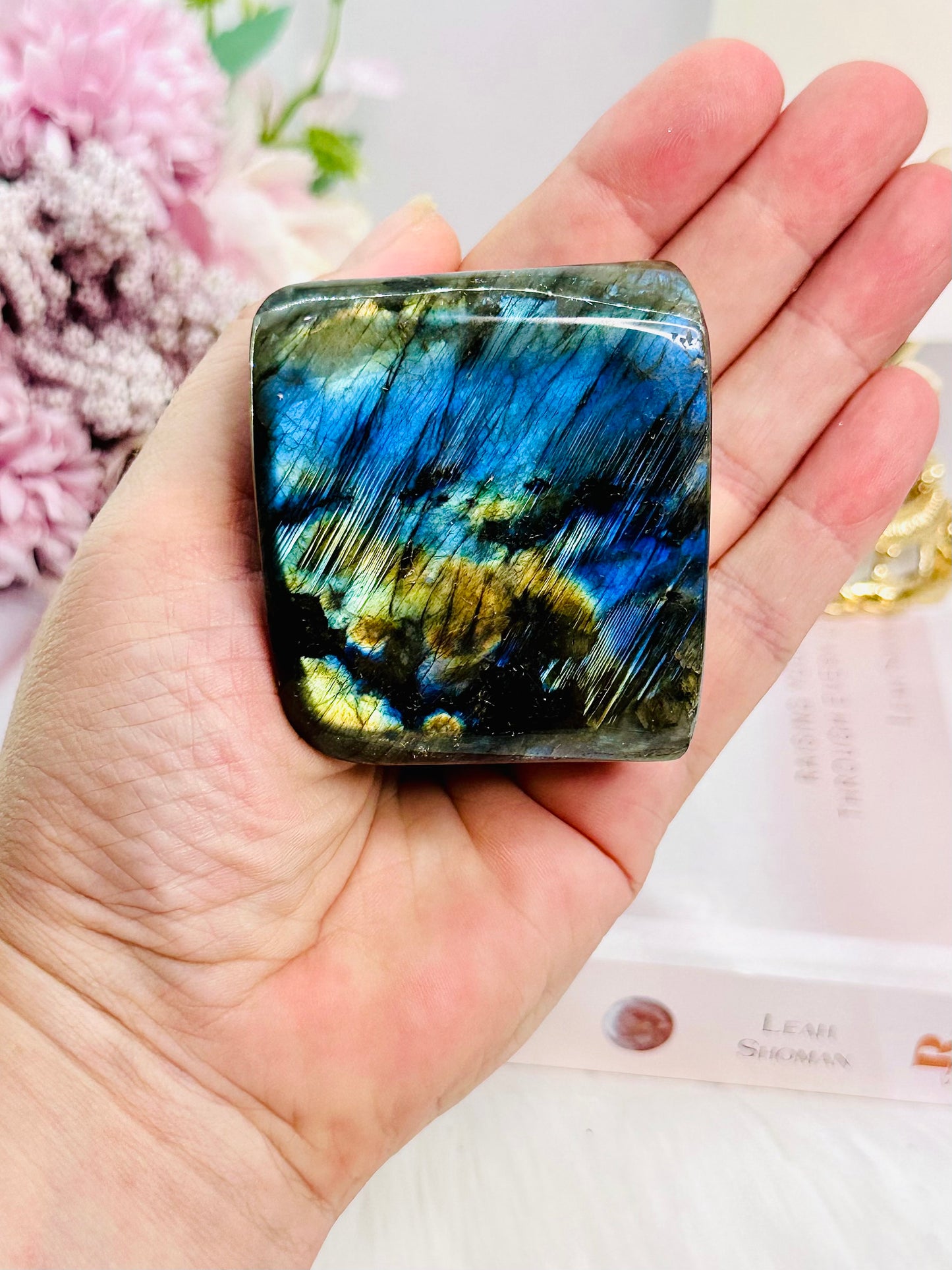 Beautiful 215gram Labradorite Freeform with Beautiful Flash